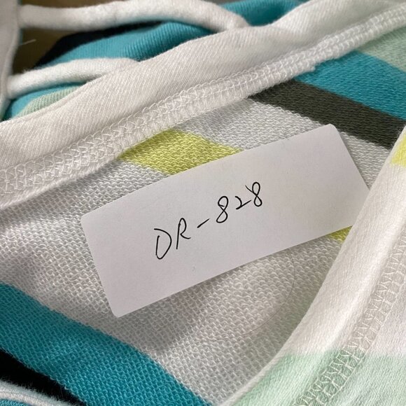 T By Talbots Dress Sleeveless Striped Cotton Blend NWT‎ Women's XLP Flawed - Picture 2 of 12